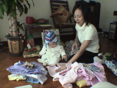 Checking out my stuff from Grandma