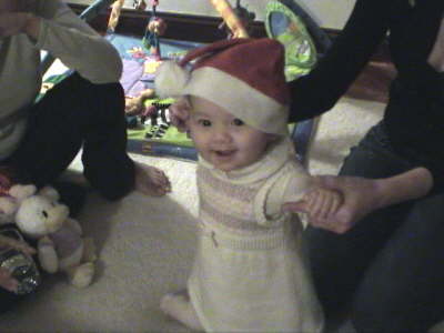 Christmas dance with some help from Allyn