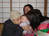 A kiss for Great Grandma