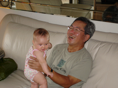 Emika with Ojii-chan